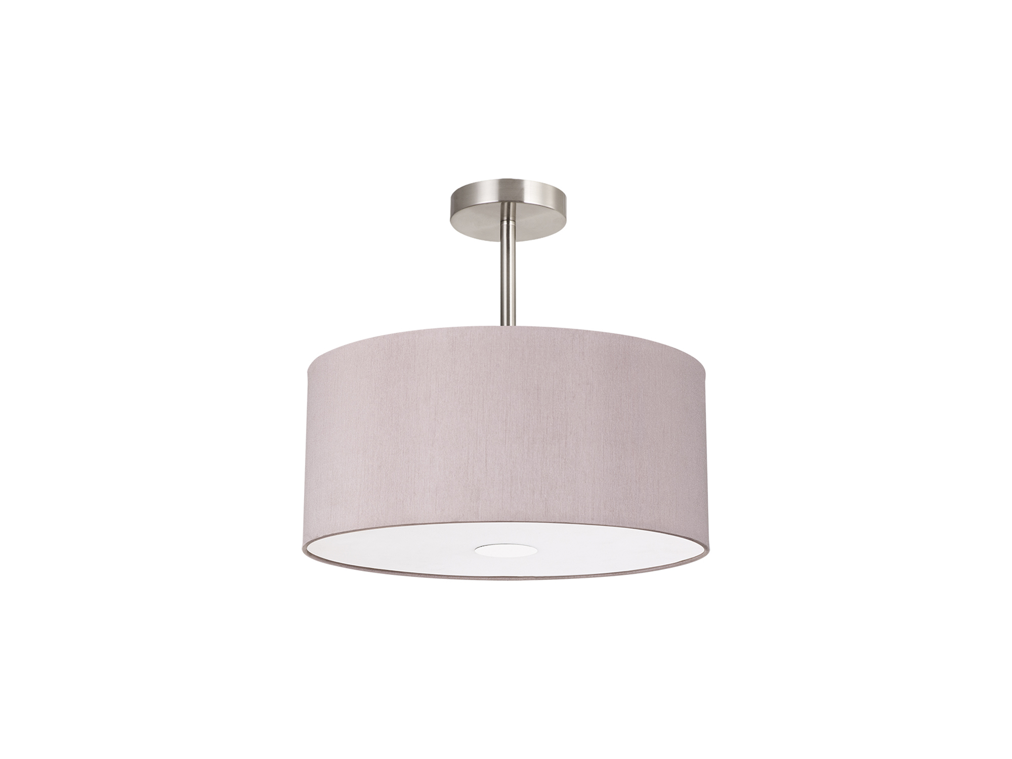 Baymont 40cm Semi Flush 1 Light Polished Chrome, Taupe/Halo Gold, Frosted Diffuser DK0097  Deco Baymont